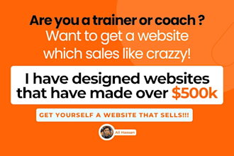 design personal trainer, coaching, fitness trainer, yoga, gym website