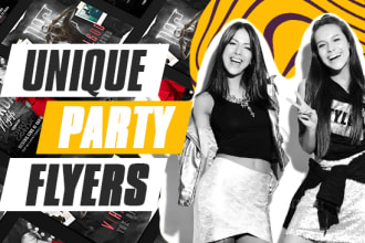 design party, dj,  nightclub, music, events flyers