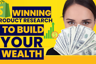 do wining shopify product research for dropshipping