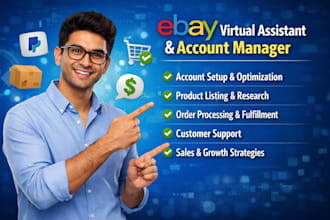 do ebay virtual assistant and account manager, ebay VA