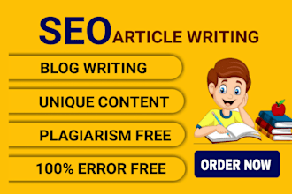 do seo article writing and blog post