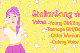 voice act female and young male characters