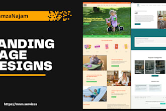 develop a minimalistic professional landing page to capture leads