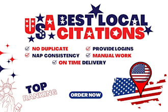 do top quality USA local citations with nap listing