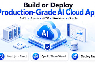 build or deploy production grade ai cloud app on AWS azure gcp firebase oracle