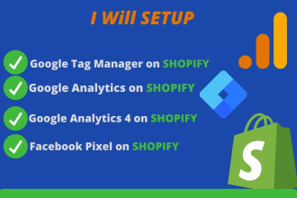 setup shopify ecommerce tracking ga4,GTM, and fb pixel