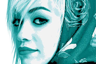 do a multilayer vector art portrait from your photo