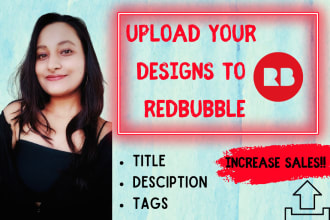 upload designs to redbubble