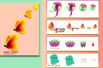 create modern and trendy logo designs