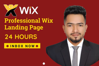 create wix website,wix landing page, design or redesign within 24 hours
