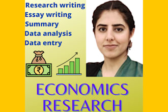 assist you with economics research and writing