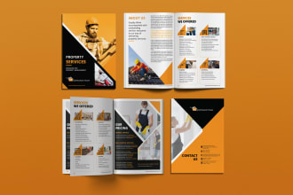 do professional company profile annual report business proposal brochure