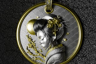 sculpt custom 3d jewelry and pendant designs in zbrush
