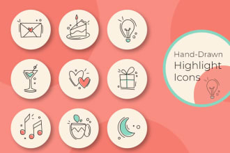 design professional and attractive instagram highlight icon