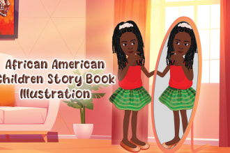 draw african american children book illustrations