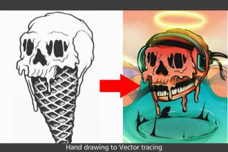 turn any hand drawn into a vector tracing