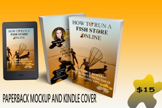 design book covers, kindle covers and their mockups