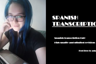 transcribe your spanish audio or video