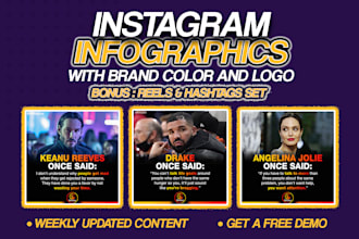 design high impact business infographics for instagram