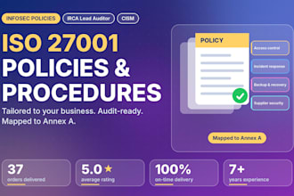 write iso 27001 information security policies and procedures
