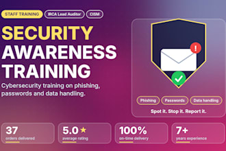 deliver cybersecurity awareness training for your employees