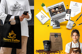 create premium brand style guide with minimalist logo design
