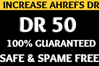 increase domain rating ahrefs DR 50plus