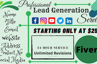 collect targeted b2b lead generation and email list building