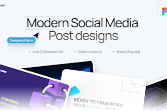 create modern social media post designs to boost engagement