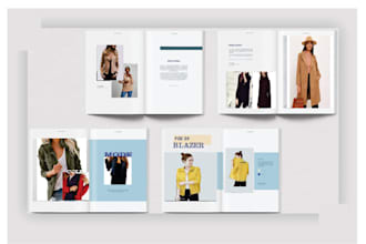 create digital  lookbook, catalog sell sheet and line sheet