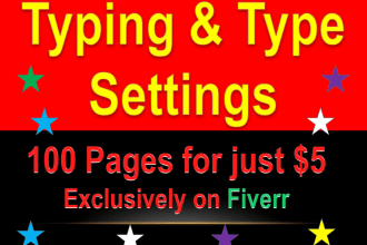 be your typist fast typing job 100 pages within 48 hours