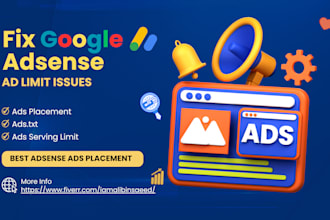 fix google adsense ad limit issues, or do ads placement