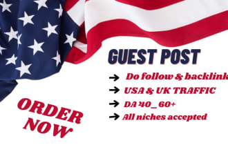 do pure USA guest post on high USA traffic websites