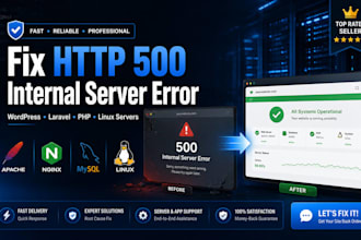 wordpress or any http 500 internal server error quickly