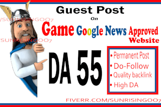 guest post on my personal gaming blog da42, pa30 with dofollow link