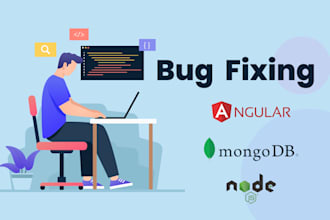 fix bugs errors from nodejs, mongodb, angular, react
