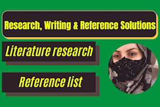 search primary and secondary sources for reference list and relevant literature