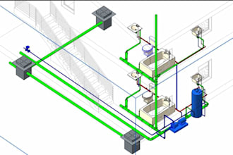 do mep bim models design for residential commercial project