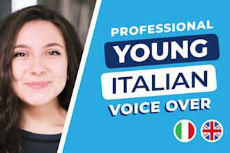 offer a fresh and young italian voice over