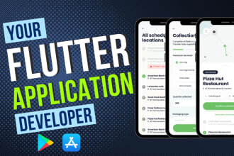 be your flutter app developer for android and ios