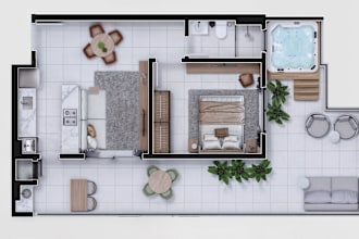 make the furniture layout of your room or apartament