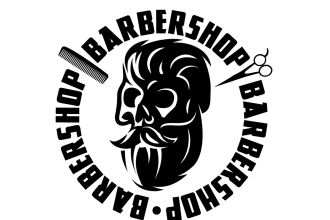 create an elegant barber shop logo in very short time