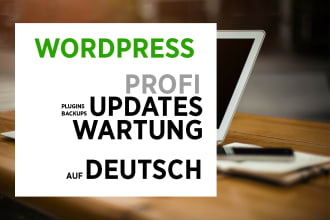 wordpress update und wartung, backup monatlich