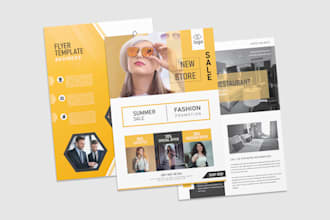 create profissional business brand flyer and ebook