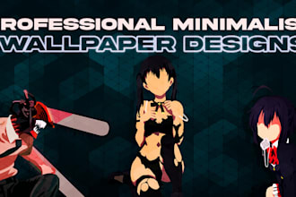 make you a minimalist wallpaper for your pc or mobile