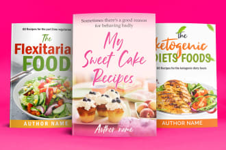 design an unique cookbook cover and recipe book cover design