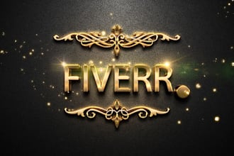 design stunning 3d gold logo