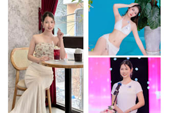 be asian female model for photos or videos