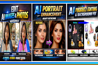edit ai generated images retouch, and images in photoshop