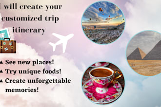 plan a travel itinerary to anywhere in the world